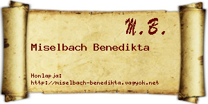 Miselbach Benedikta névjegykártya